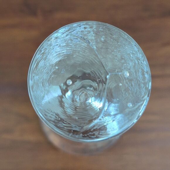 Kosta Boda Textured Crystal Glass Candleholder Modern Sweden Design - Picture 8 of 10